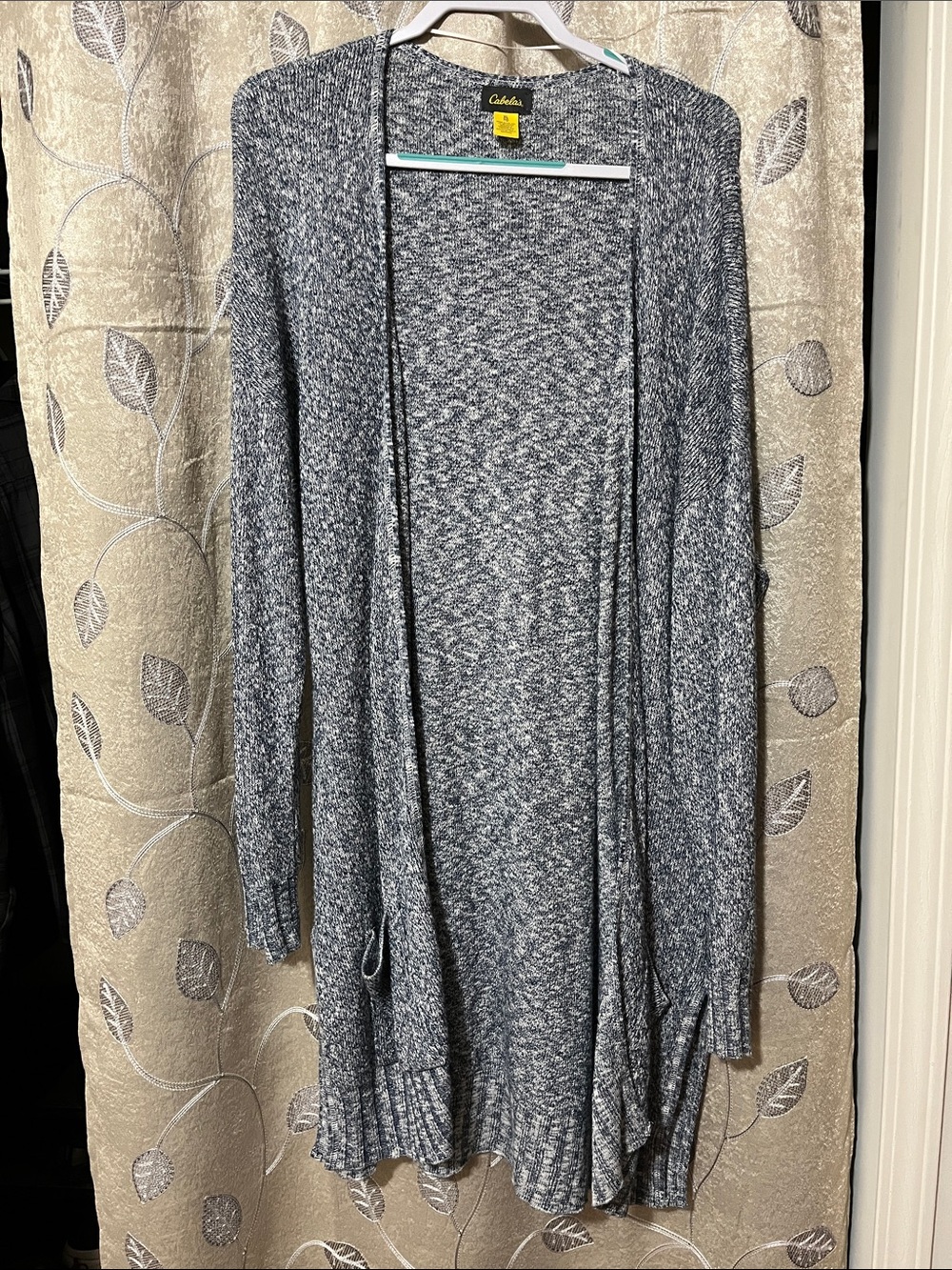 Cabela's Women's Gray Marled Open-Front Cardigan